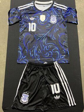 Kids Lionel Messi 2026 World Cup Soccer Jersey Suit Away